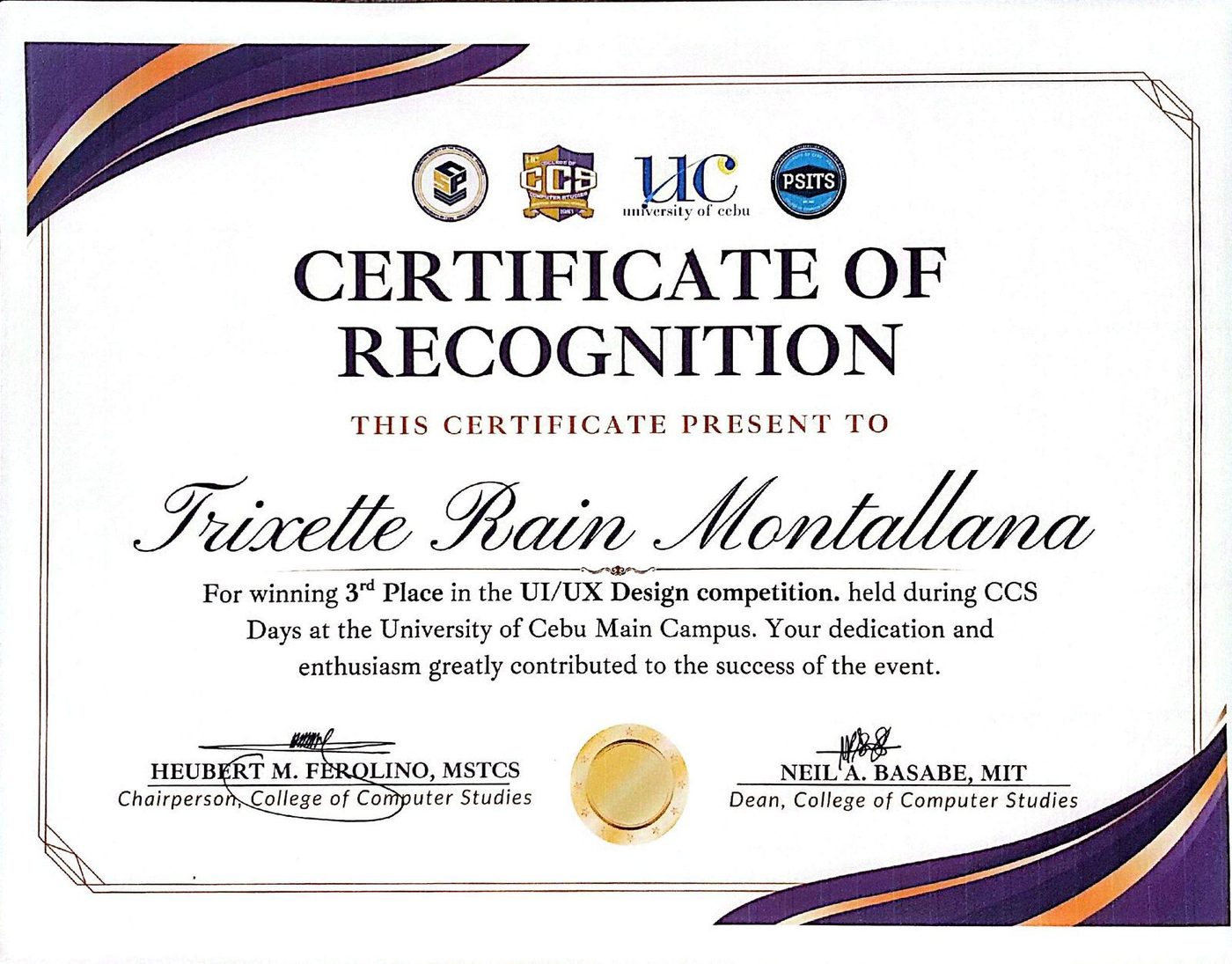 3rd Placer